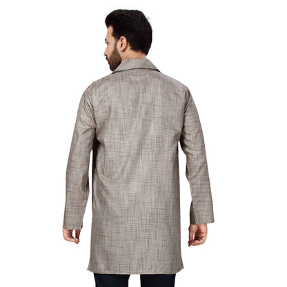 Mens Cotton Silk Kurta - Roop Darshan