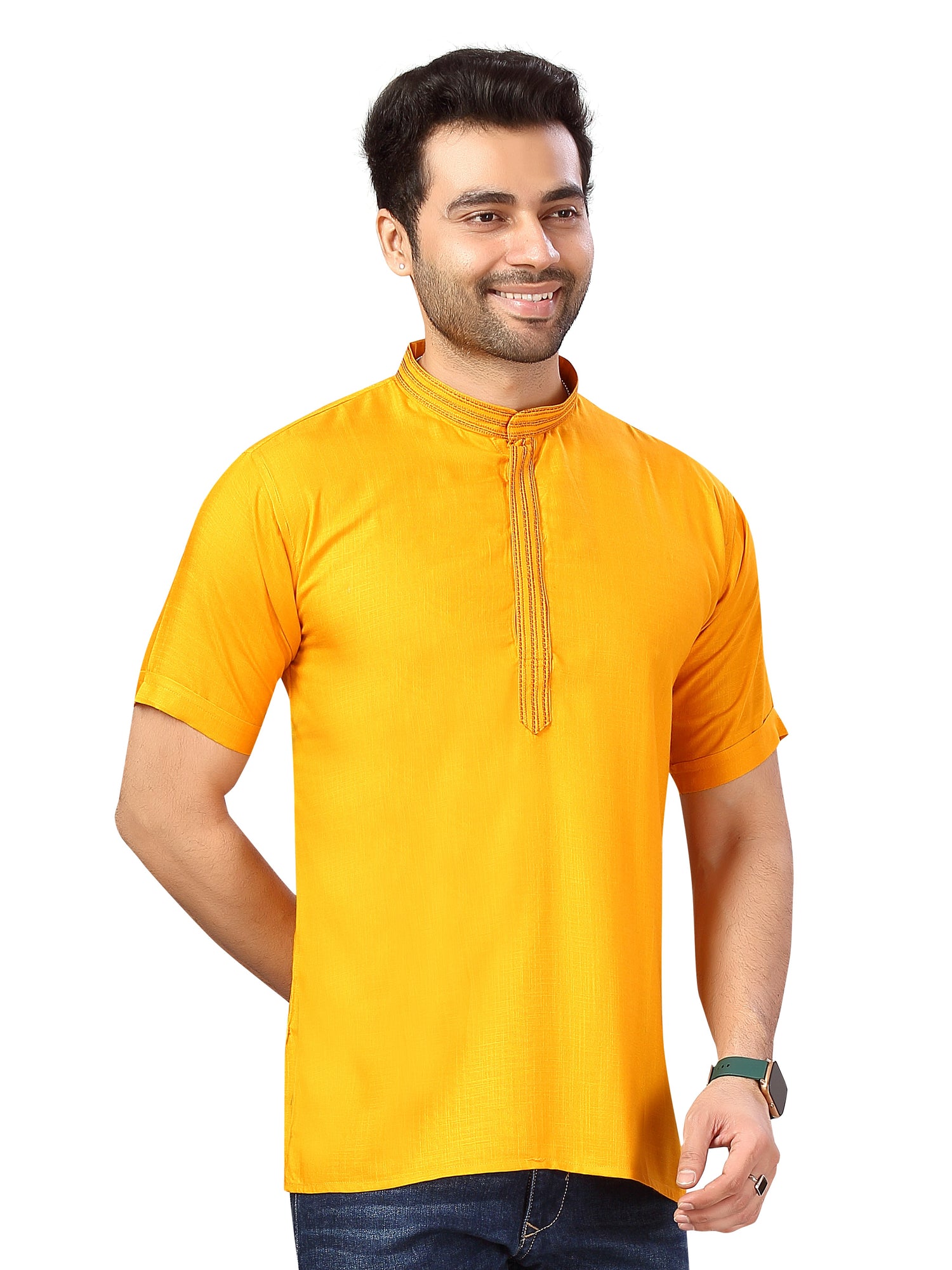 Cotton Silk Embroidered Kurti - Roop Darshan