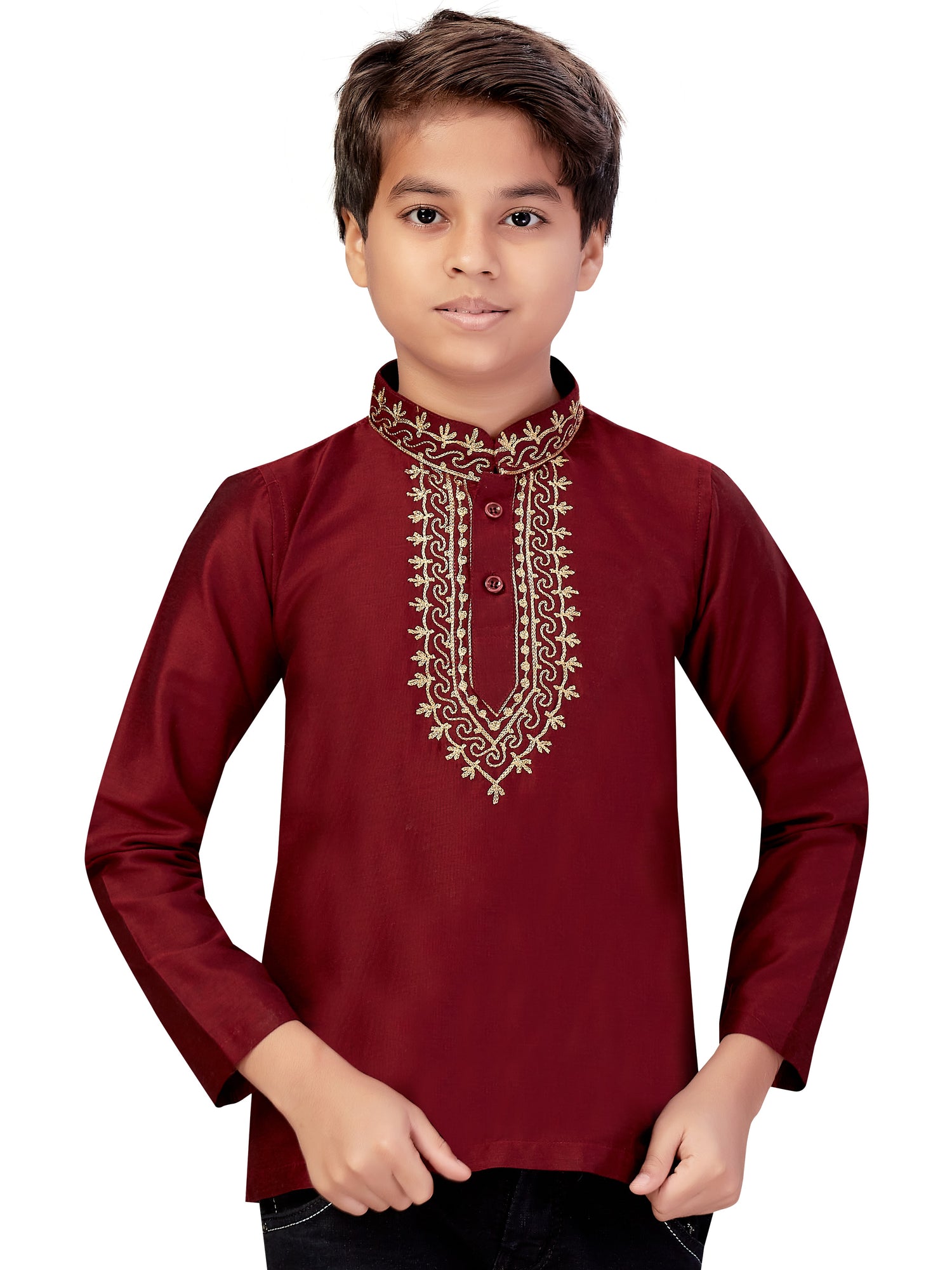 Boys Embroidered Kurti - Roop Darshan