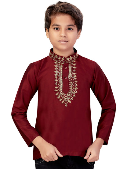 Boys Embroidered Kurti - Roop Darshan