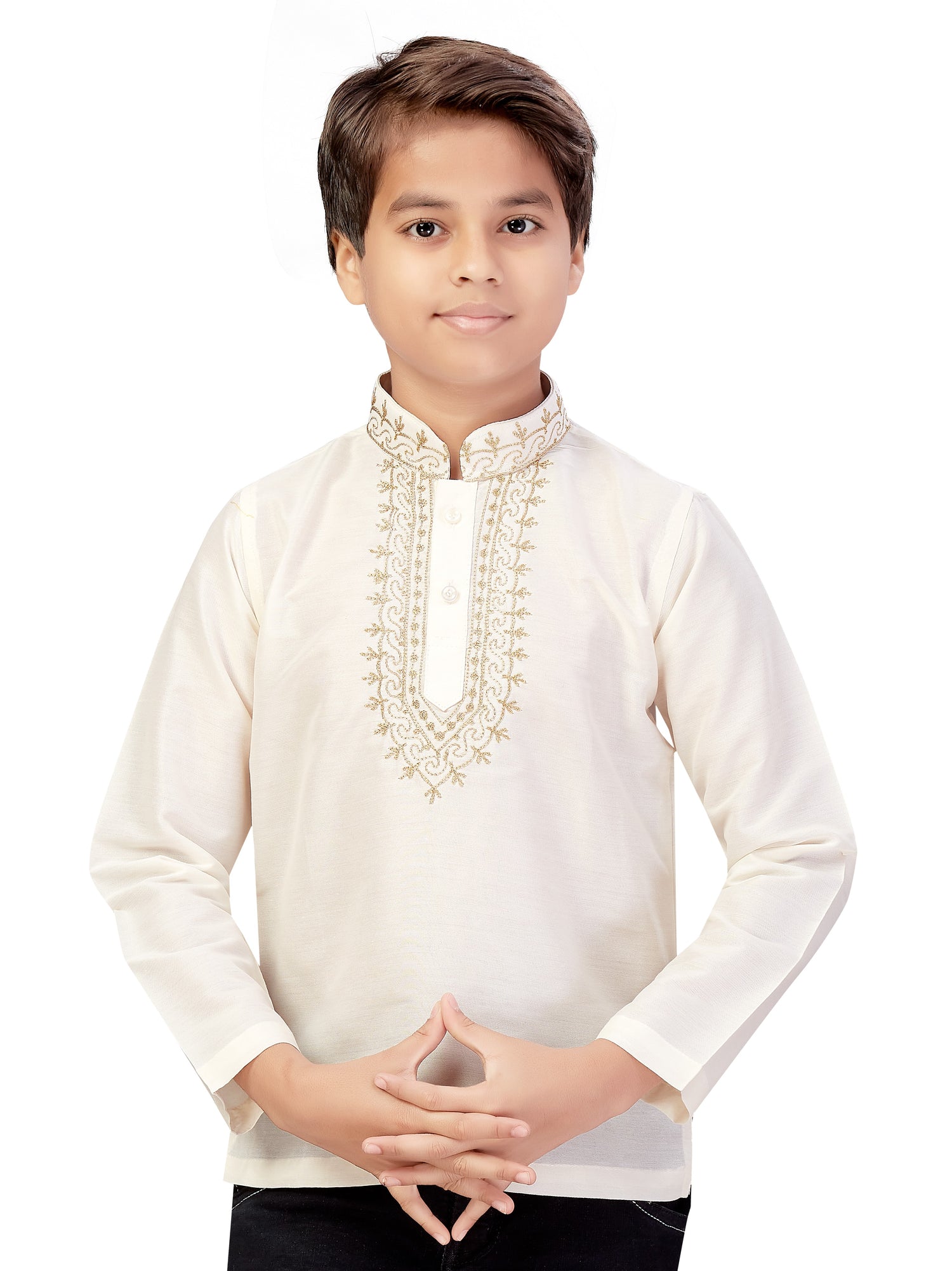 Boys Embroidered Kurti - Roop Darshan