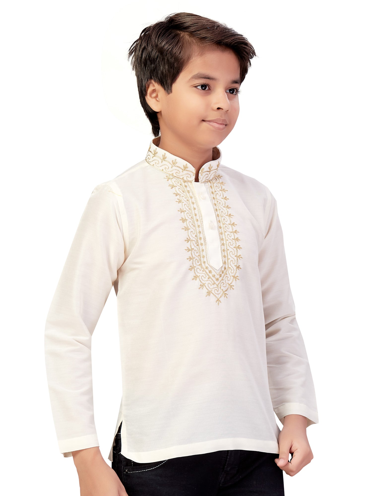 Boys Embroidered Kurti - Roop Darshan