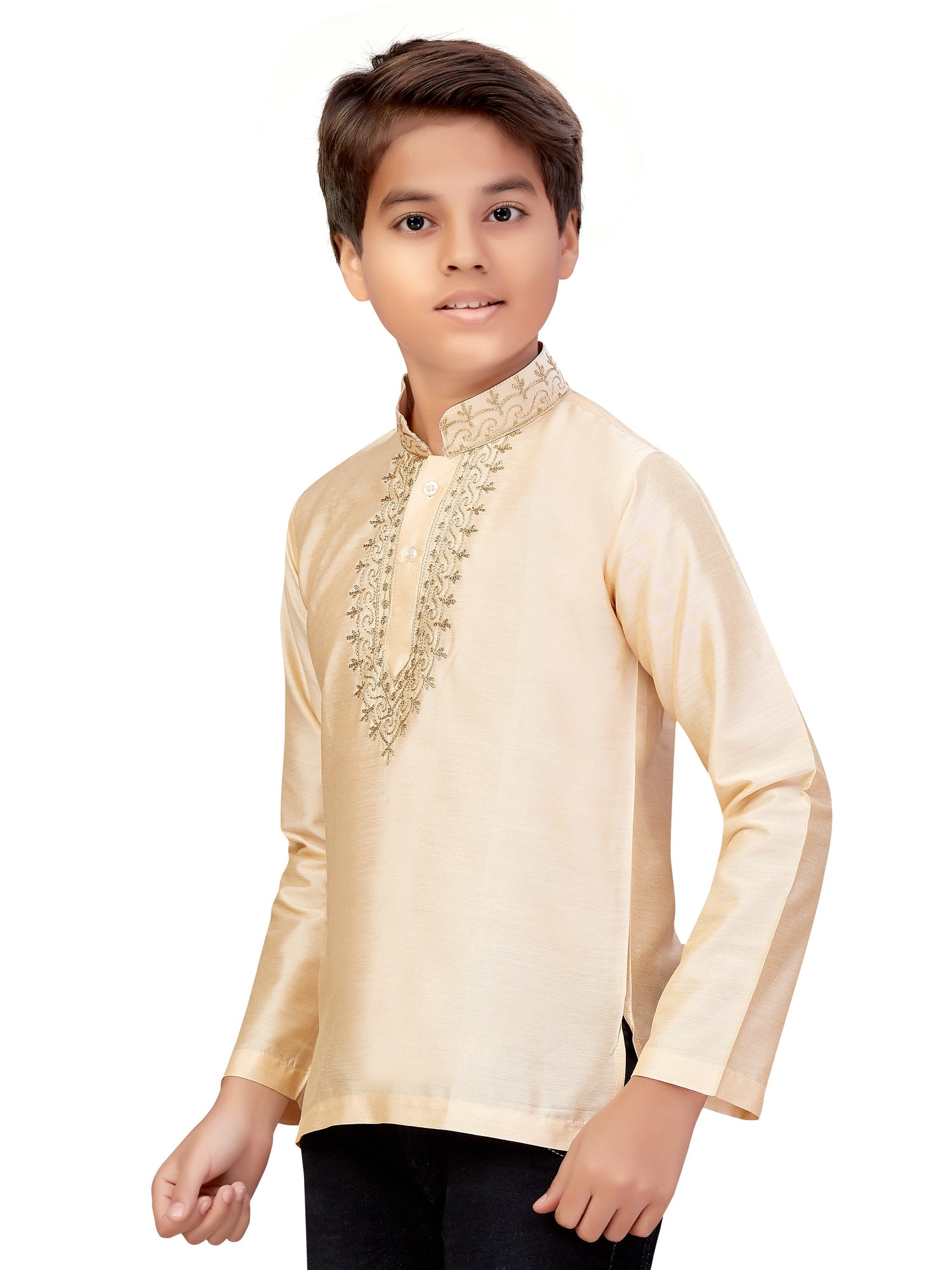 Boys Embroidered Kurti - Roop Darshan