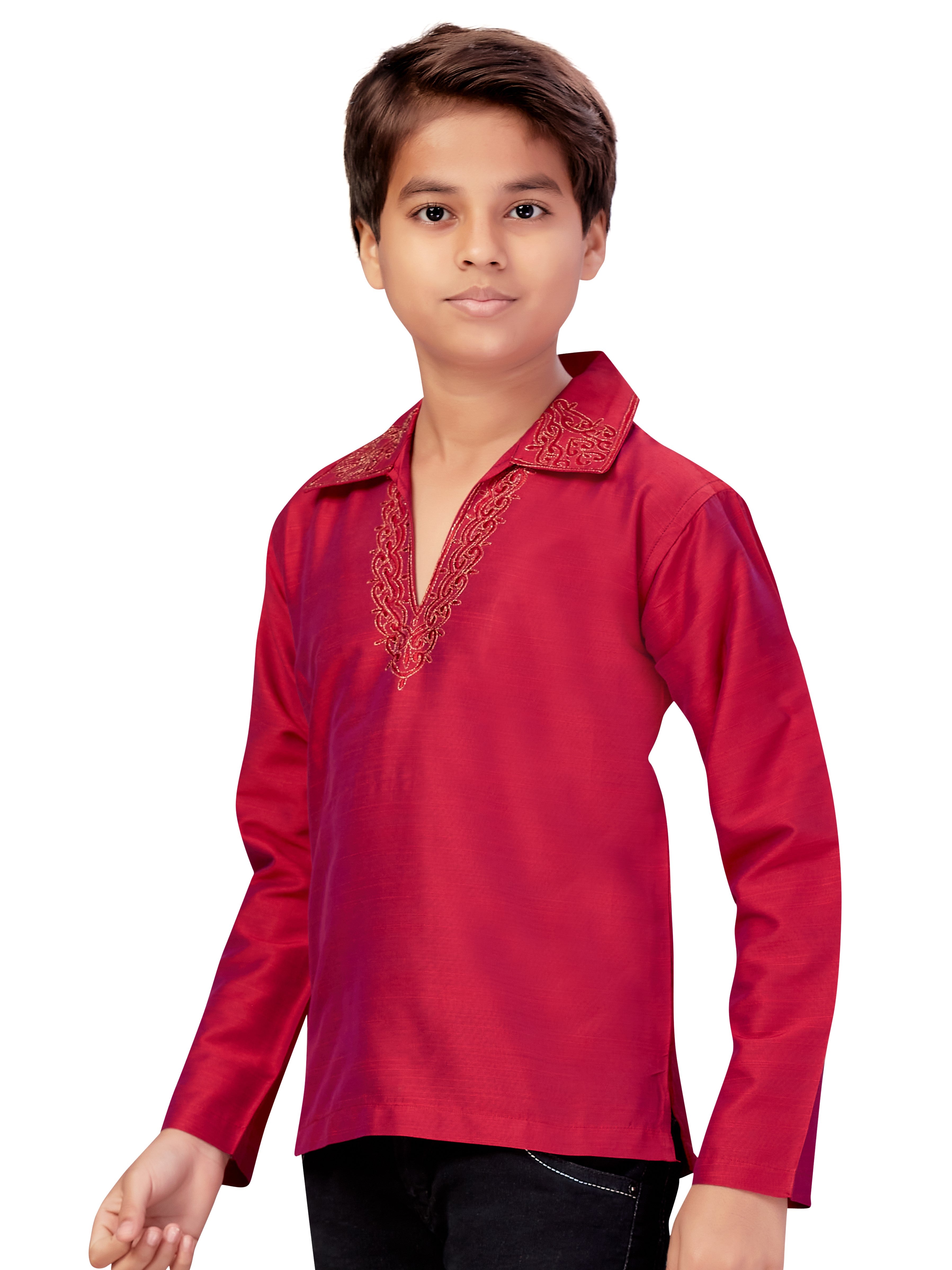 Boys Embroidered Kurti - Roop Darshan