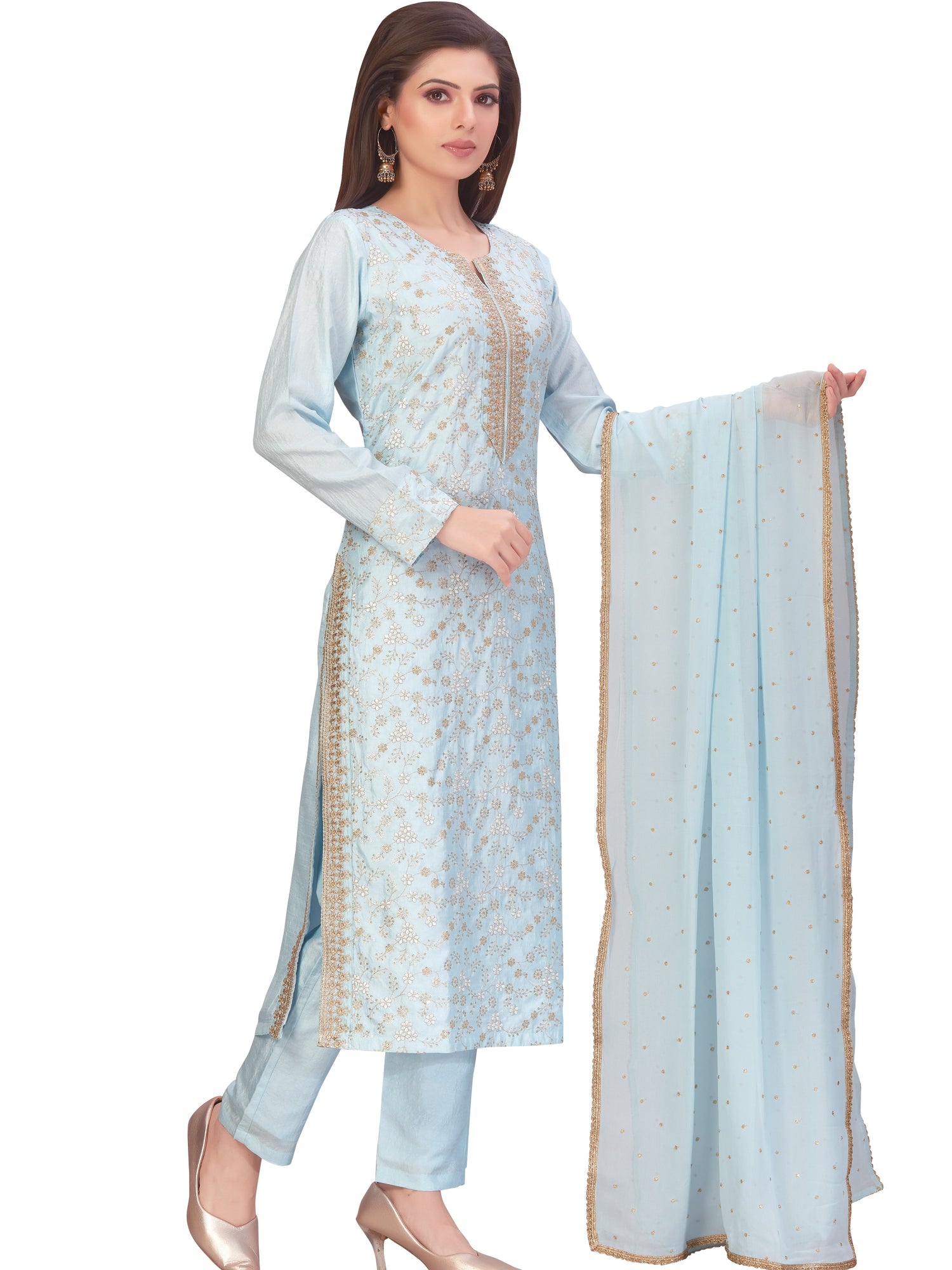 Hafeeza Kamiz &amp; Pant - Roop Darshan