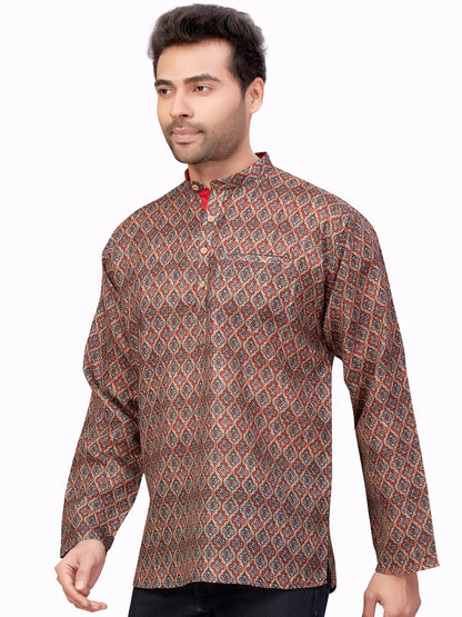 Mens Printed Kurti - Roop Darshan