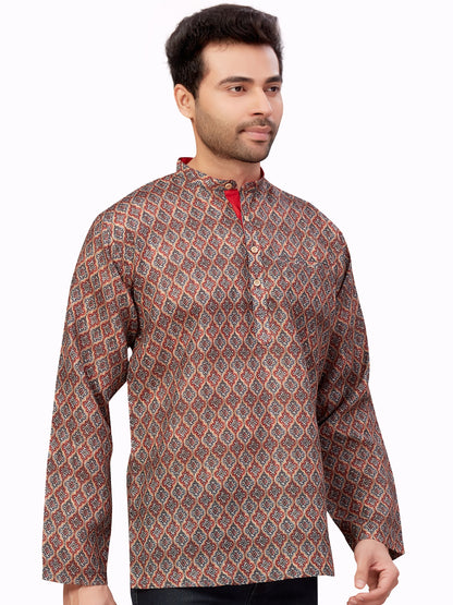 Mens Printed Kurti - Roop Darshan
