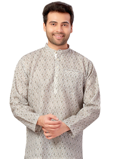 Mens Printed Kurti - Roop Darshan