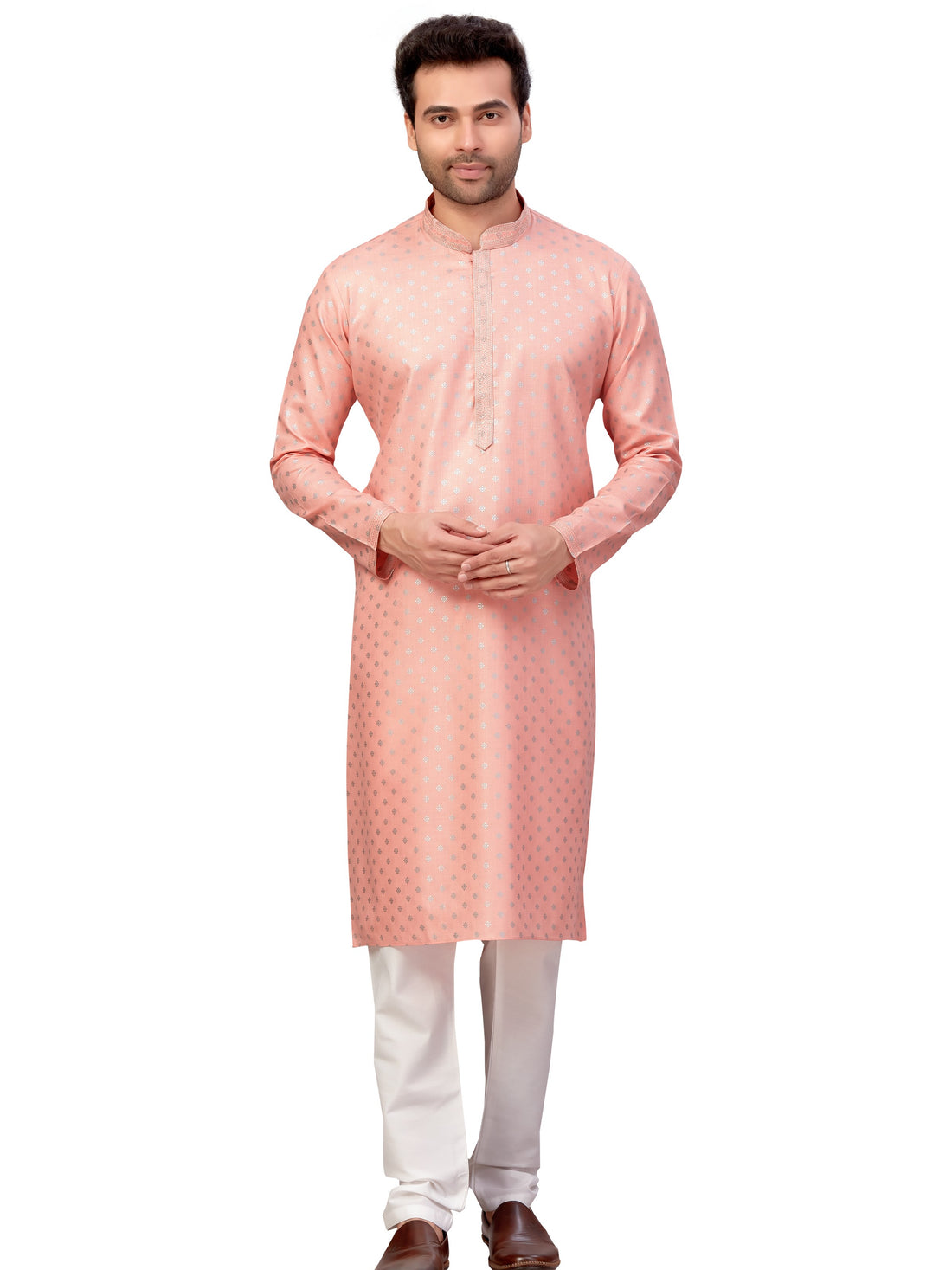 Mens Printed Kurta Payjama - Roop Darshan