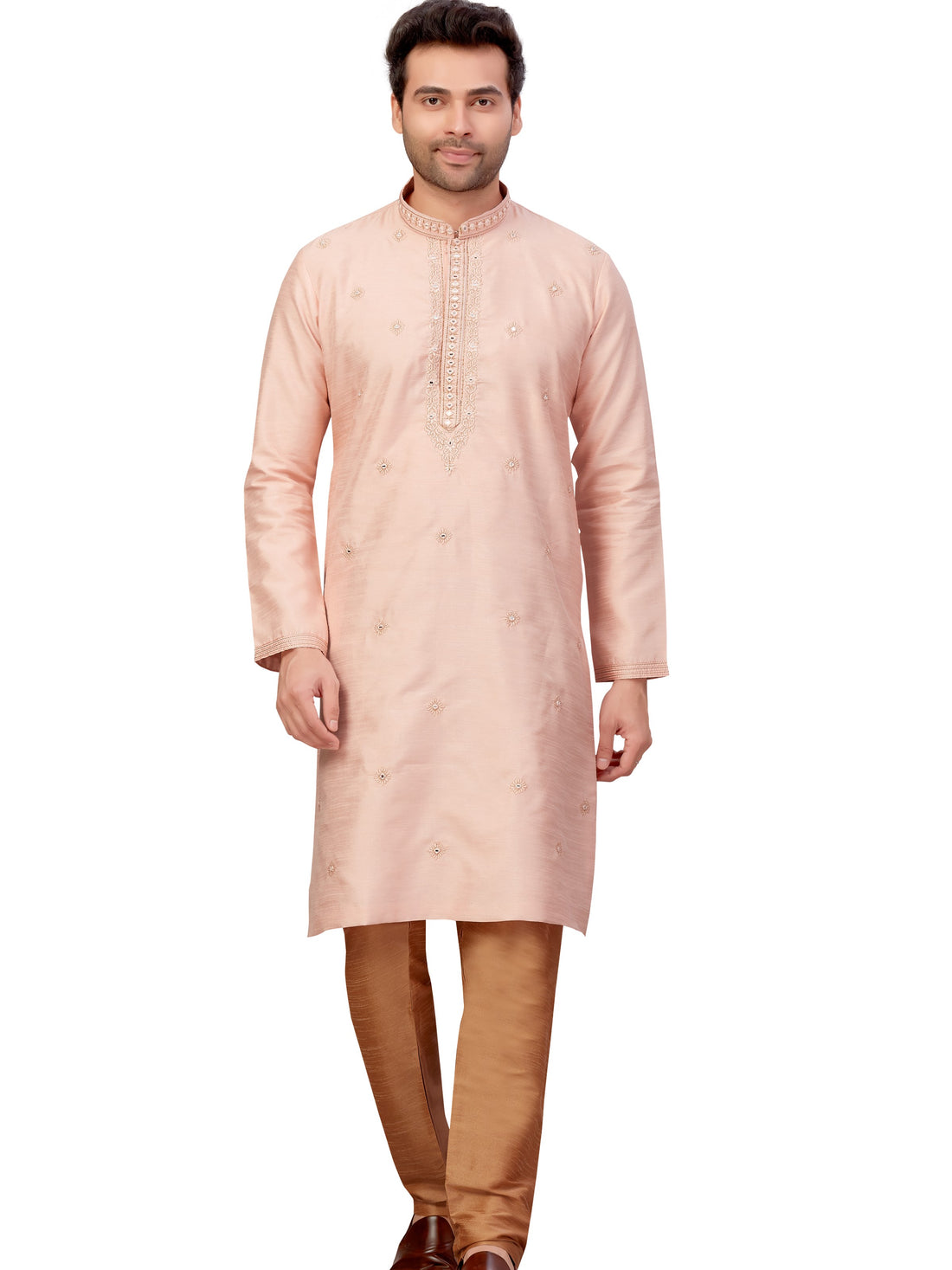 Mens Embroidered Kurta Payjama - Roop Darshan