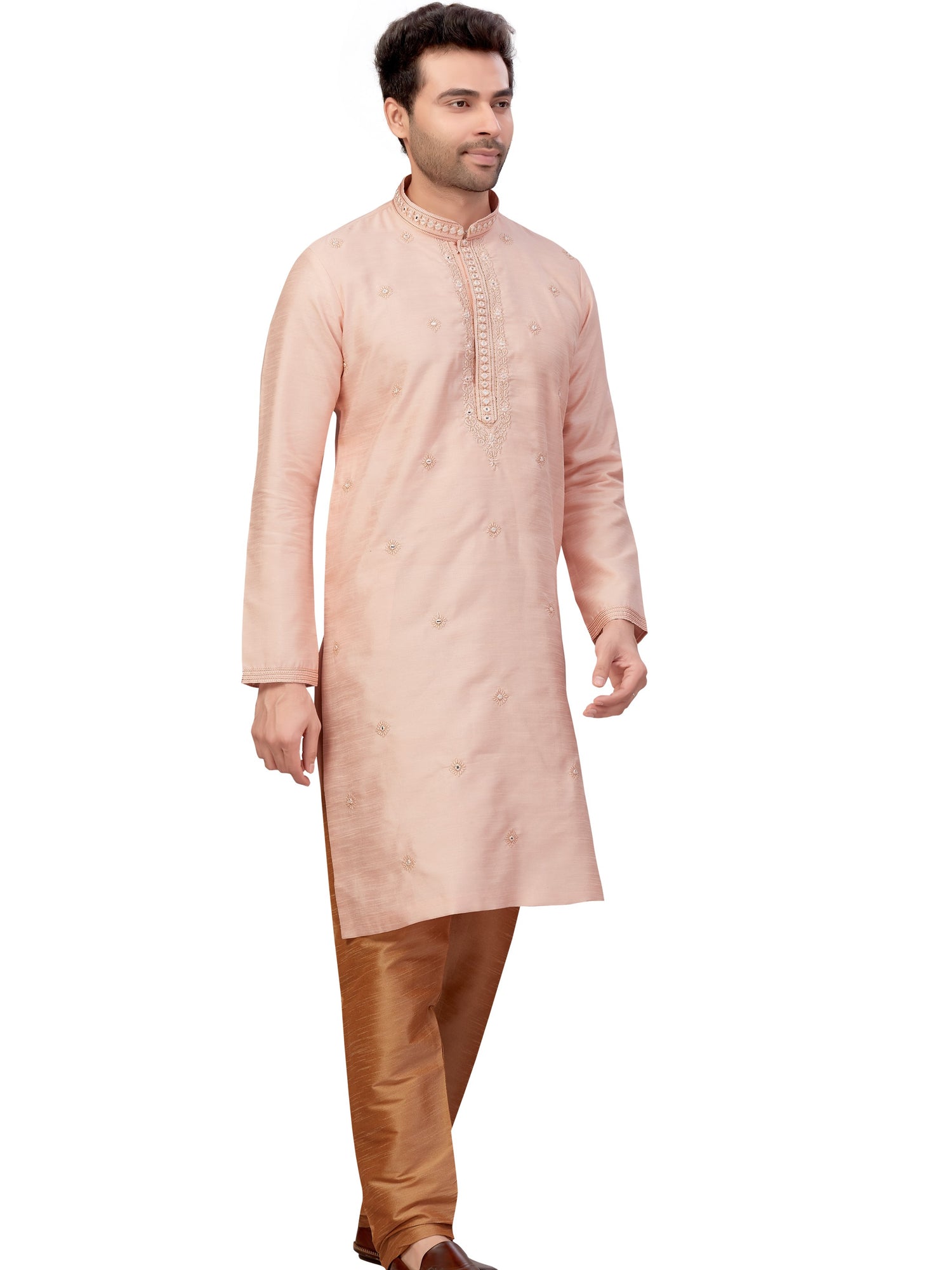 Mens Embroidered Kurta Payjama - Roop Darshan