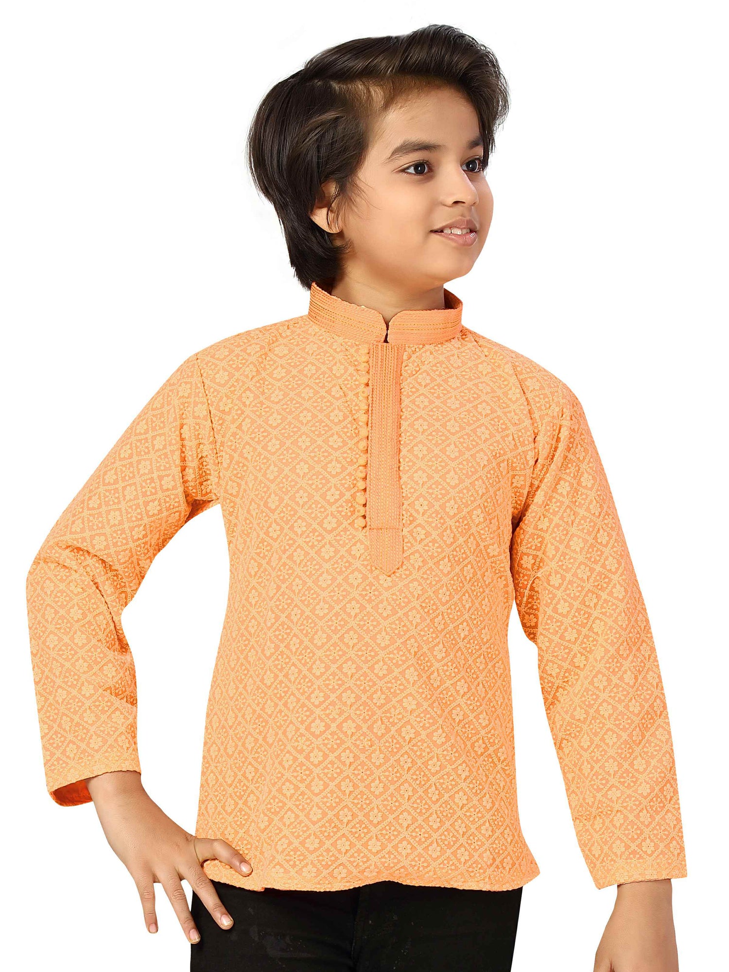 Boys Embroidered Kurta - Roop Darshan