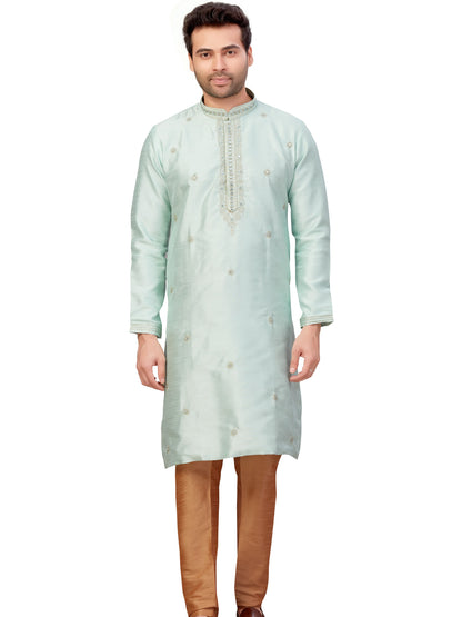 Mens Embroidered Kurta Payjama - Roop Darshan