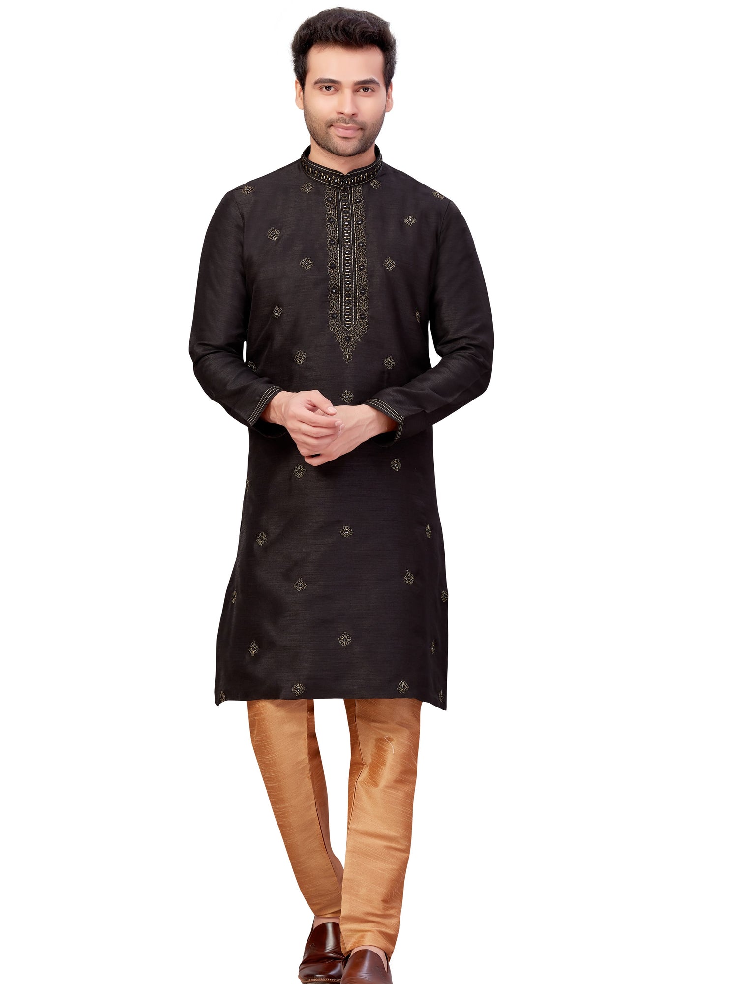 Mens Embroidered Kurta Payjama - Roop Darshan