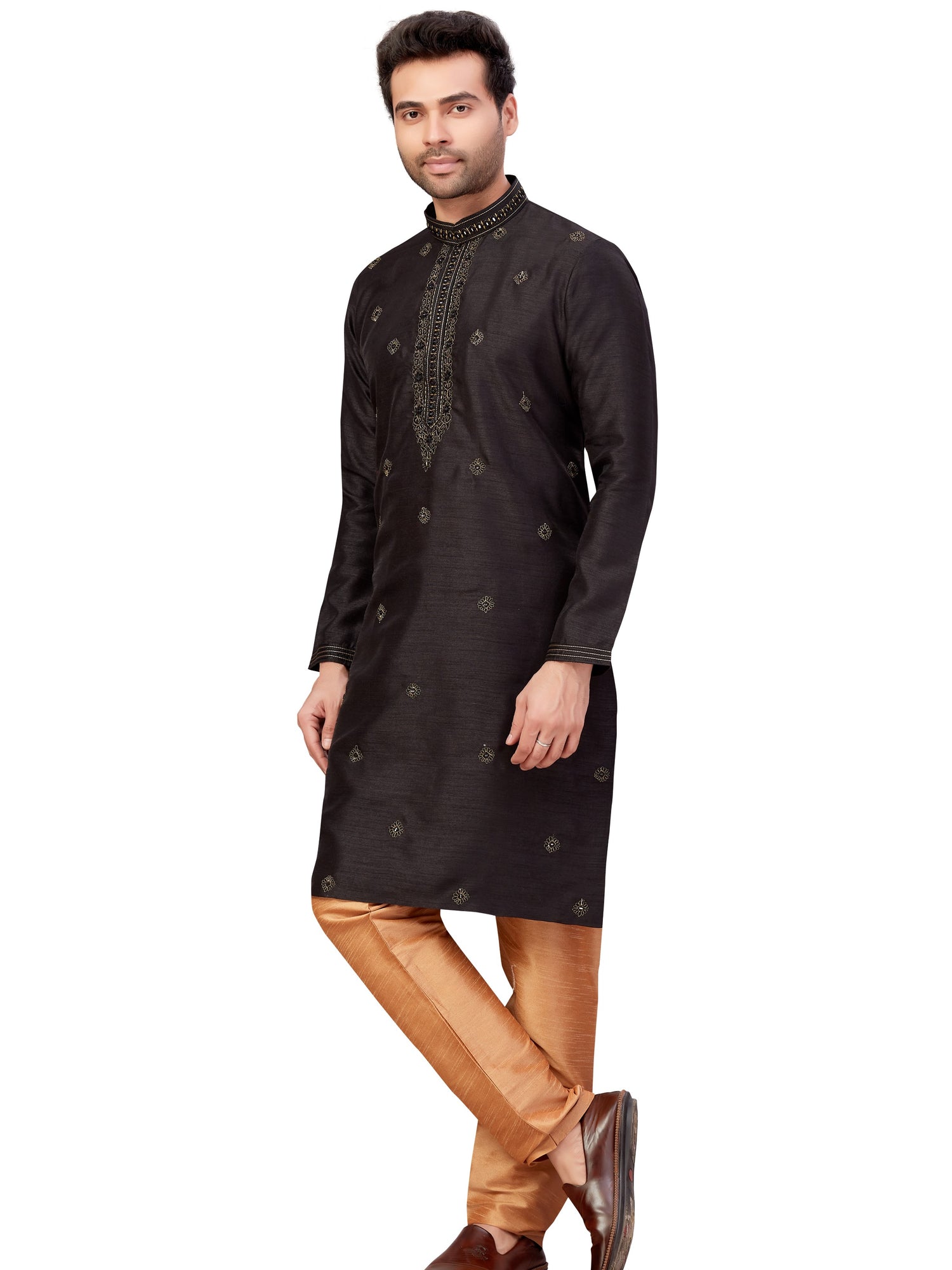 Mens Embroidered Kurta Payjama - Roop Darshan