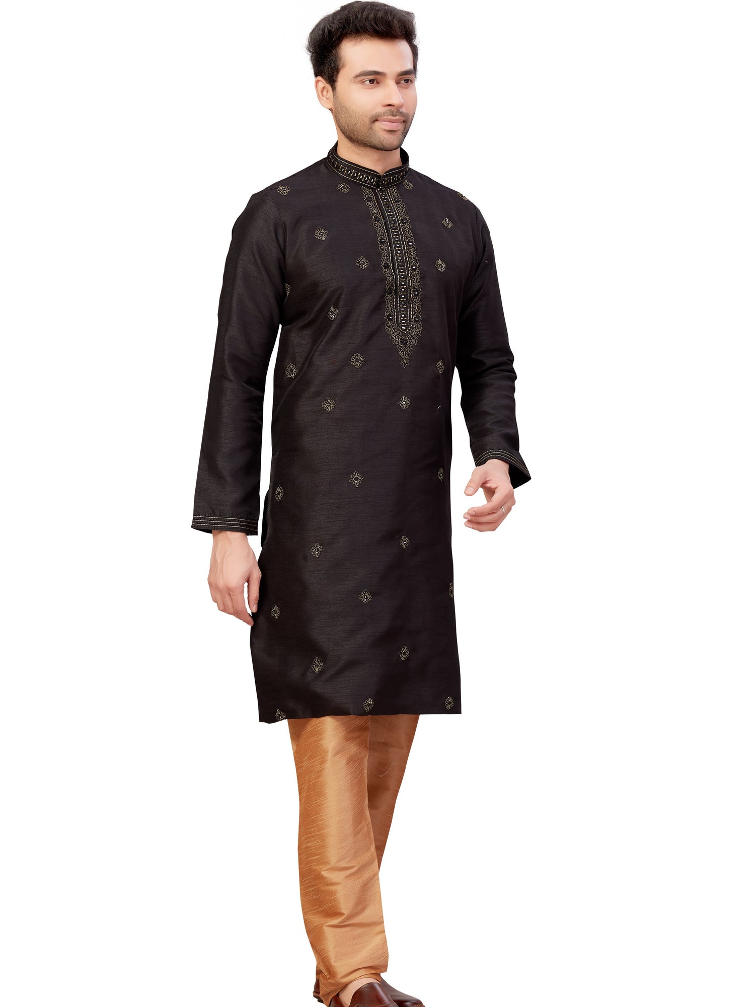 Mens Embroidered Kurta Payjama - Roop Darshan