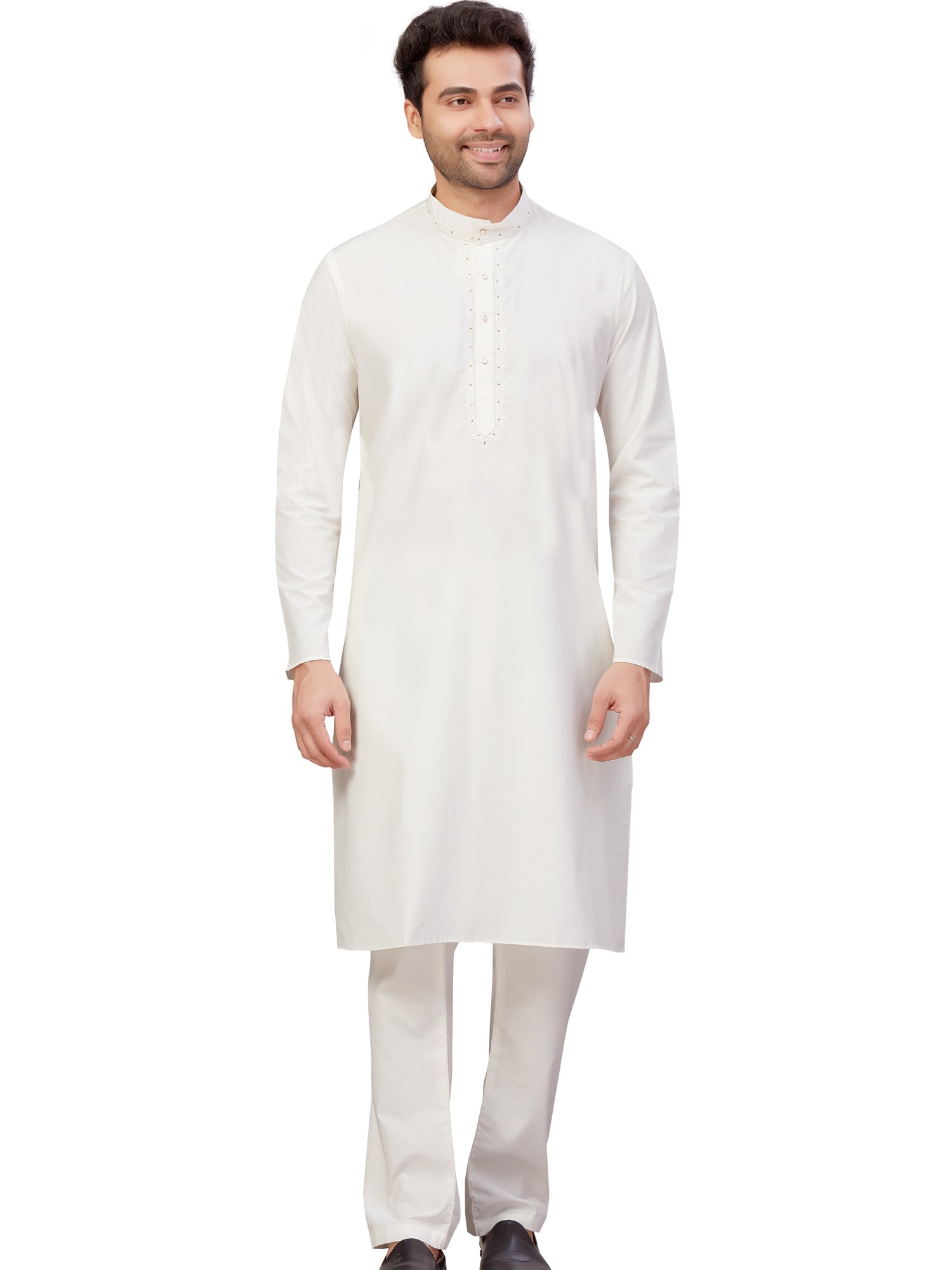 Mens Embroidered Kurta Payjama - Roop Darshan