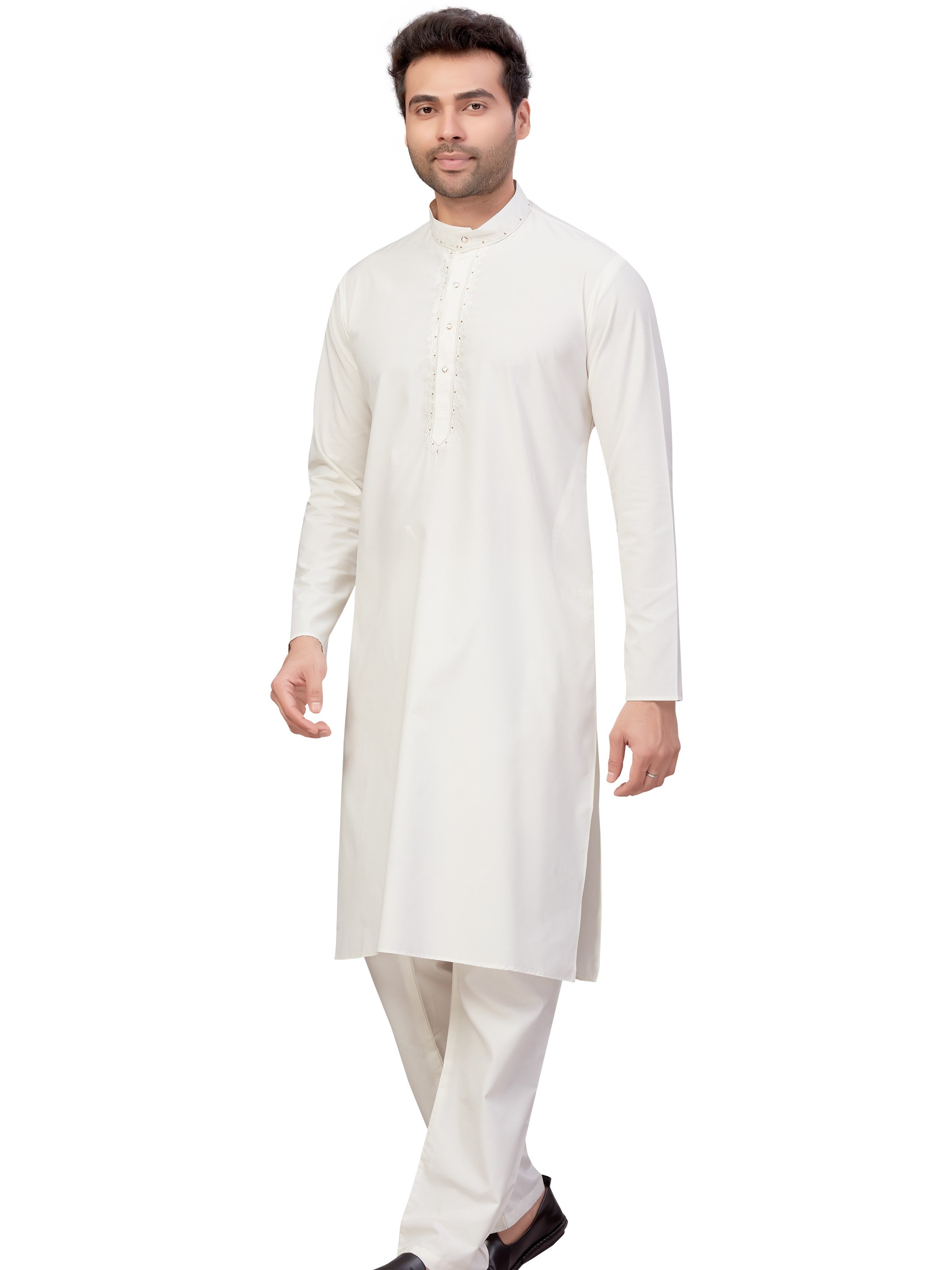 Mens Embroidered Kurta Payjama - Roop Darshan