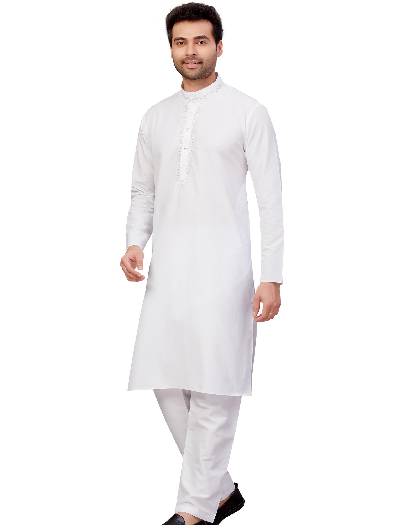 Mens Embroidered Kurta Payjama - Roop Darshan