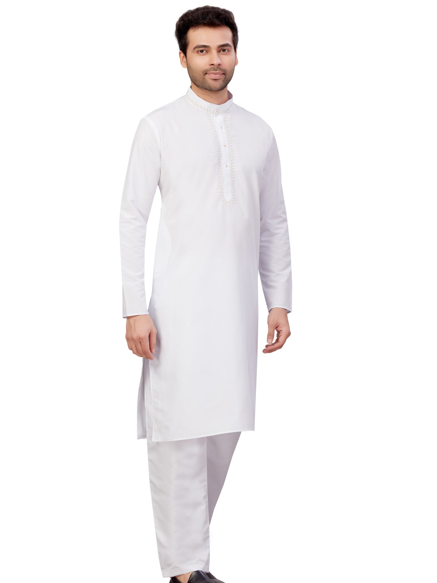Mens Embroidered Kurta Payjama - Roop Darshan