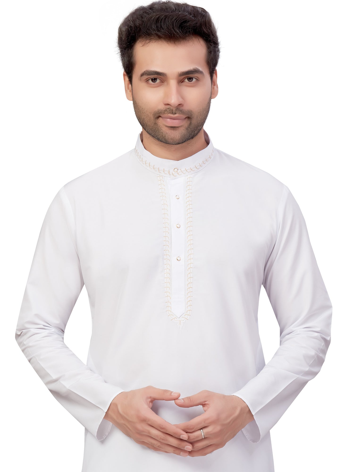 Mens Embroidered Kurta Payjama - Roop Darshan
