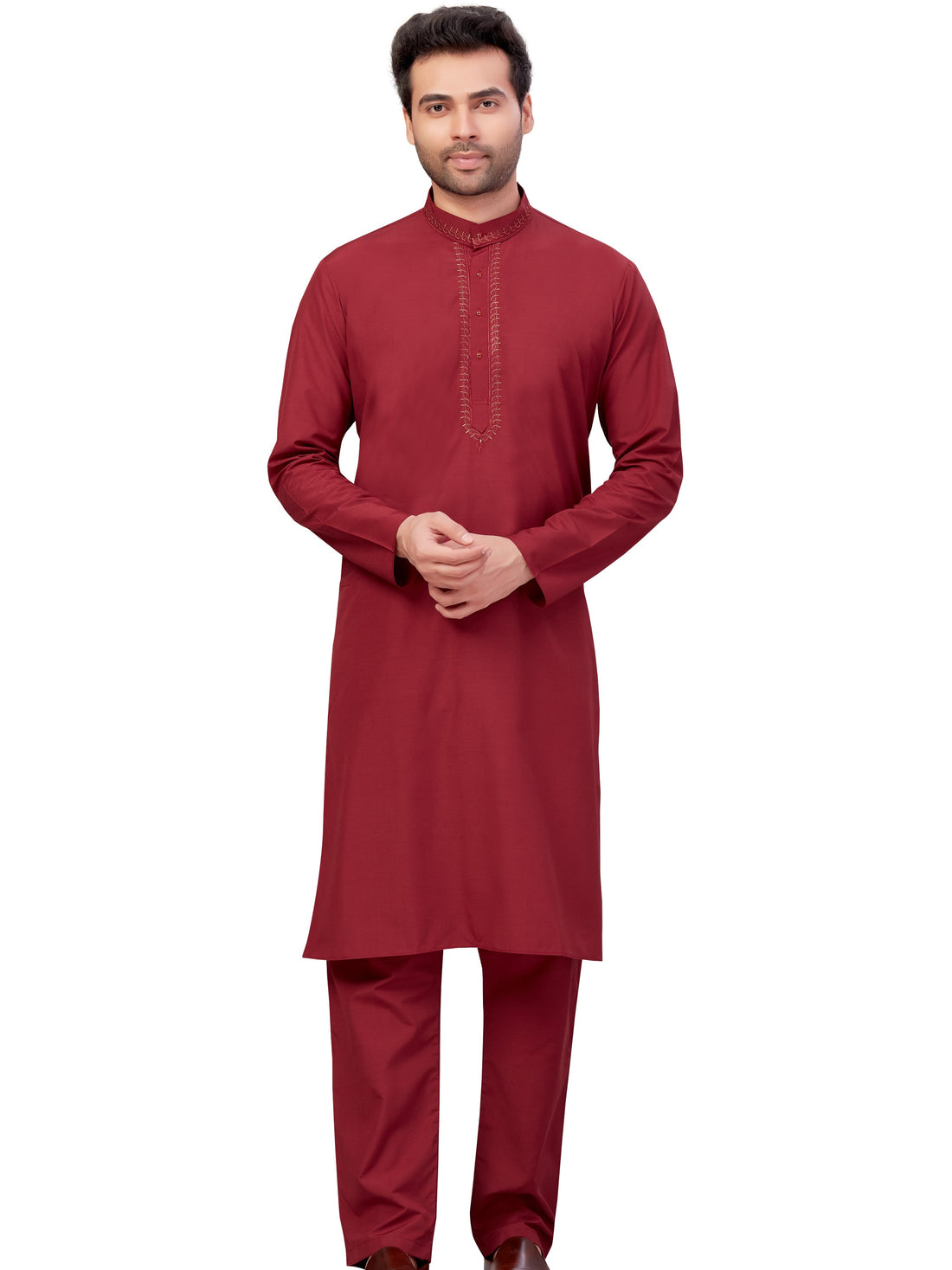 Mens Embroidered Kurta Payjama - Roop Darshan