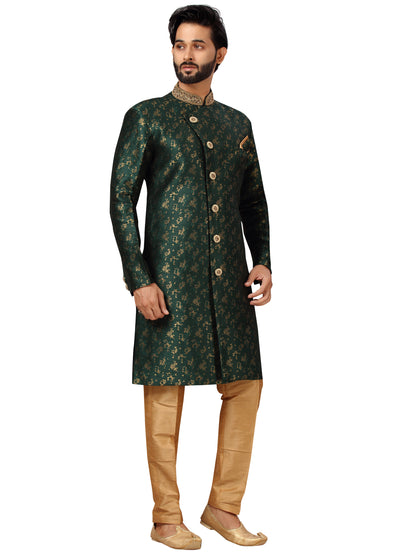 Brocade Embroidered Kurta Payjama - Roop Darshan